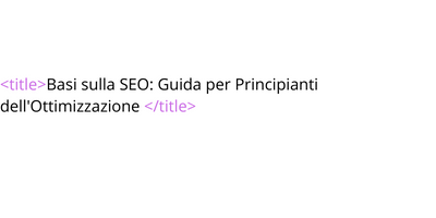 Titolo di HTML
