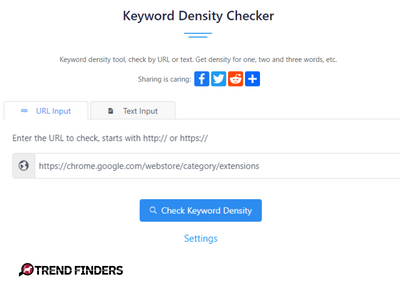 Keyword Density Checker Estensione di Google 